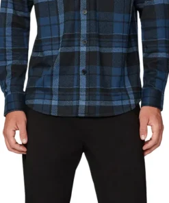Long Sleeve Knit Flannel Shirt - Men's