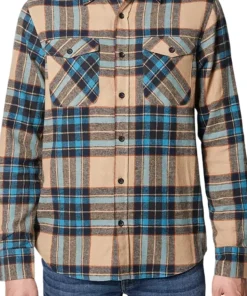 Long Sleeve Plaid Button-Up Shirt - Men's
