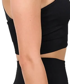 Luna Rib Bandeau Bra - Women's