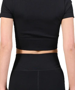Luna Rib Cropped Shortsleeve Top - Women's