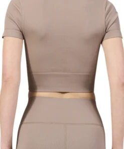 Luna Rib Cropped Shortsleeve Top - Women's