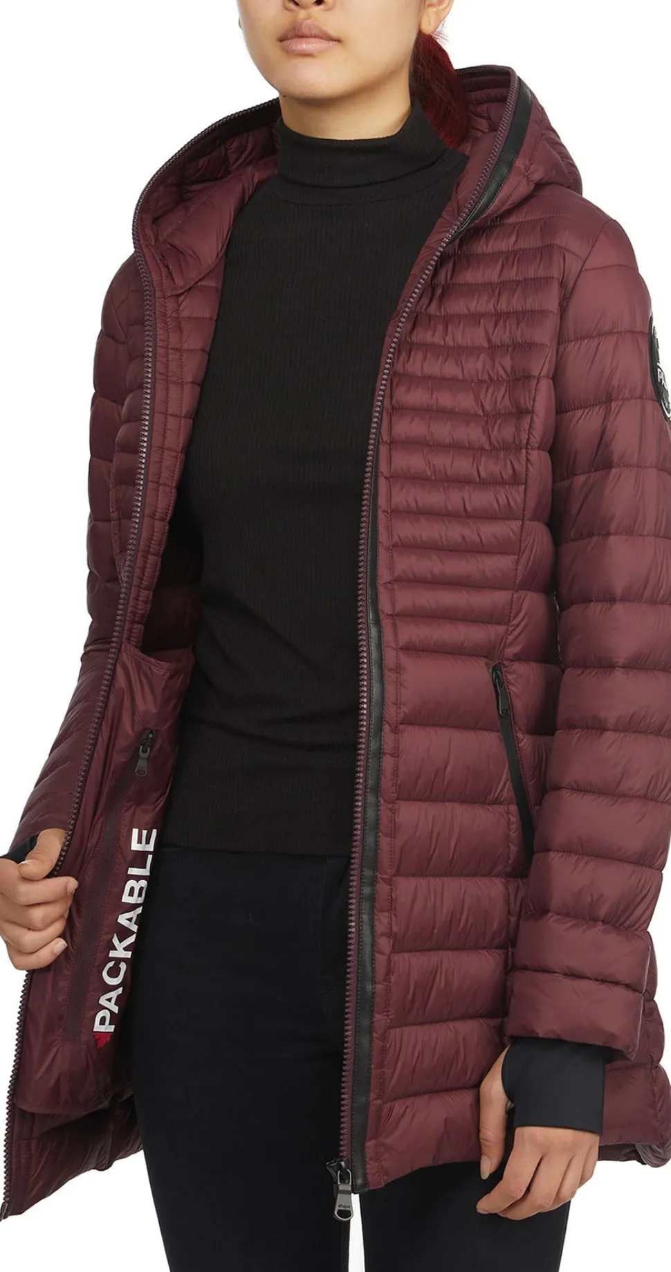 Lyvien Lightweight Packable Puffer Jacket with Zip to Top Fixed Hood - Women's