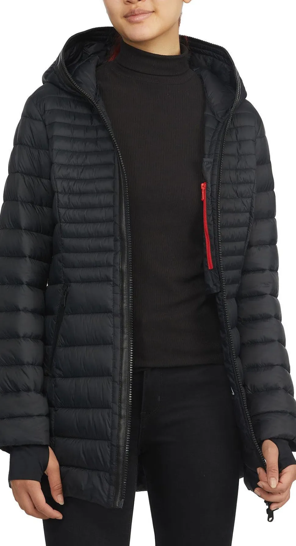 Lyvien Lightweight Packable Puffer Jacket with Zip to Top Fixed Hood - Women's