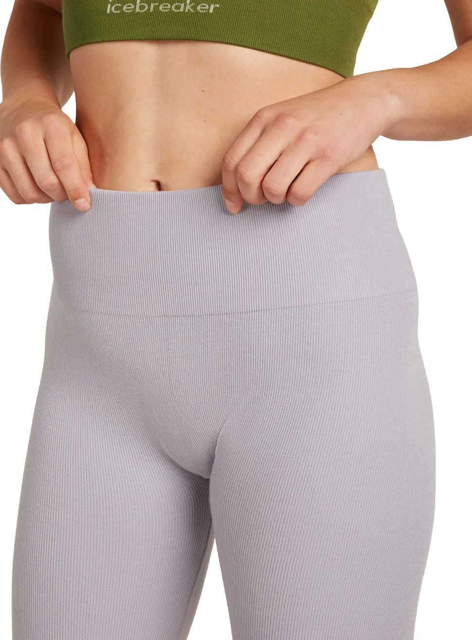 Merino Blend 260 Seamless Rib 8" High Rise Shorts - Women's