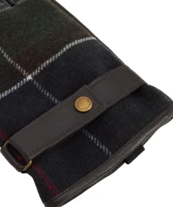 Newbrough Tartan Leather Gloves - Men's