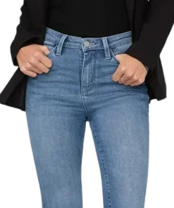 No Sweat Denim High Rise Slim Straight Jeans - Women's
