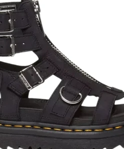 Olson Zipped Leather Strap Sandals - Women's