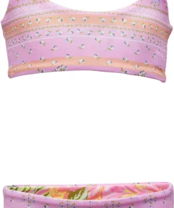 Ornate Borders Primrose Bikini Set - Girls
