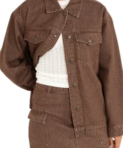 Oversized Denim Jacket - Women's