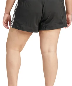 Pacer Training 3-Stripes Plus Size High-Rise Woven Shorts - Women's
