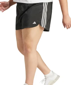 Pacer Training 3-Stripes Plus Size High-Rise Woven Shorts - Women's