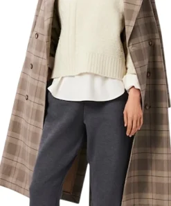 Patchwork Effect High-Neck Wool Sweater - Women's