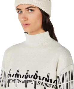 Patterned Turtleneck Sweater - Women's