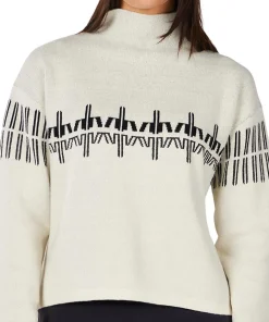 Patterned Turtleneck Sweater - Women's