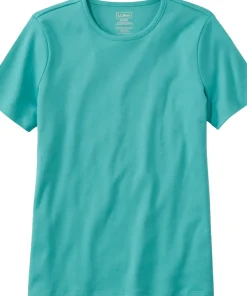 Pima Cotton Short Sleeve Crewneck T-Shirt - Women's
