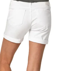 Pixie Cuffed Mid Rise Denim Boyfriend Shorts - Women's