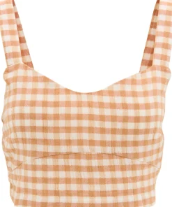 Premium Surf Check Crop Top - Women's