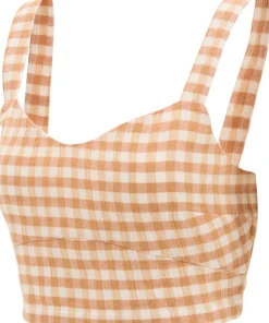 Premium Surf Check Crop Top - Women's