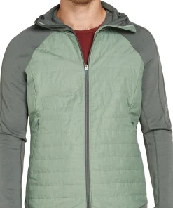 Quantum Merino Blend Hybrid Long Sleeve Zip Hoodie - Men's