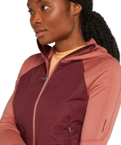 Quantum Merino Blend Hybrid Long Sleeve Zip Hoodie - Women's