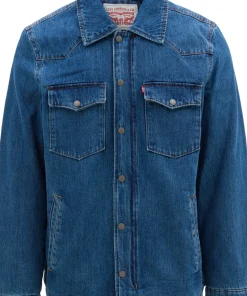Quilted Lining Western Shacket - Men's