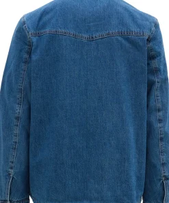 Quilted Lining Western Shacket - Men's