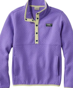 Quilted Quarter-Snap Pullover - Kids
