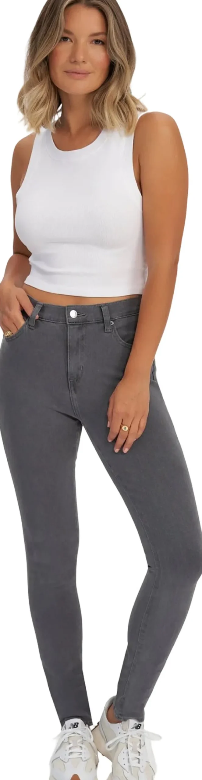 Rachel Classic-Rise Skinny Jeans 30" - Women's
