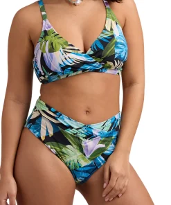 Retro High Waist Bikini Bottom - Women's