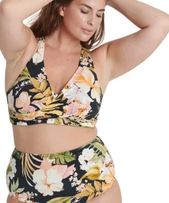Retro High-Waist Plus Size Bikini Bottom - Women's