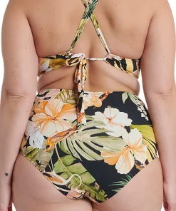 Retro High-Waist Plus Size Bikini Bottom - Women's