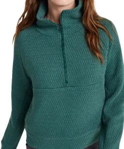 Ridgeknit Oversized Half-Zip Pullover - Women's