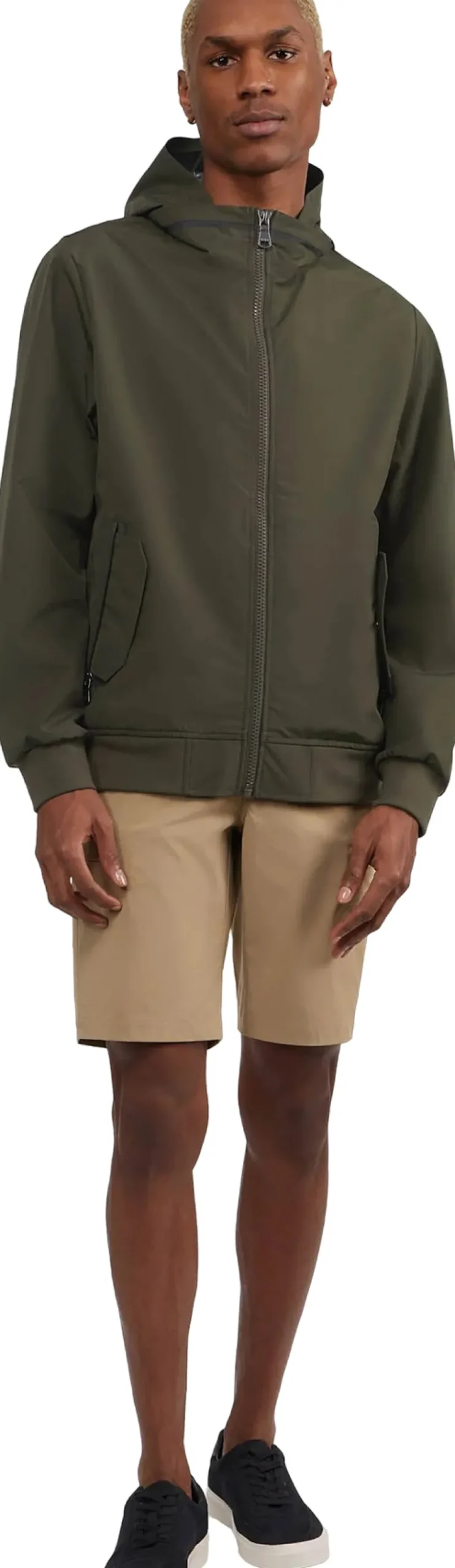 Riku Golf-Style Rain Jacket with Detachable Hood - Men's