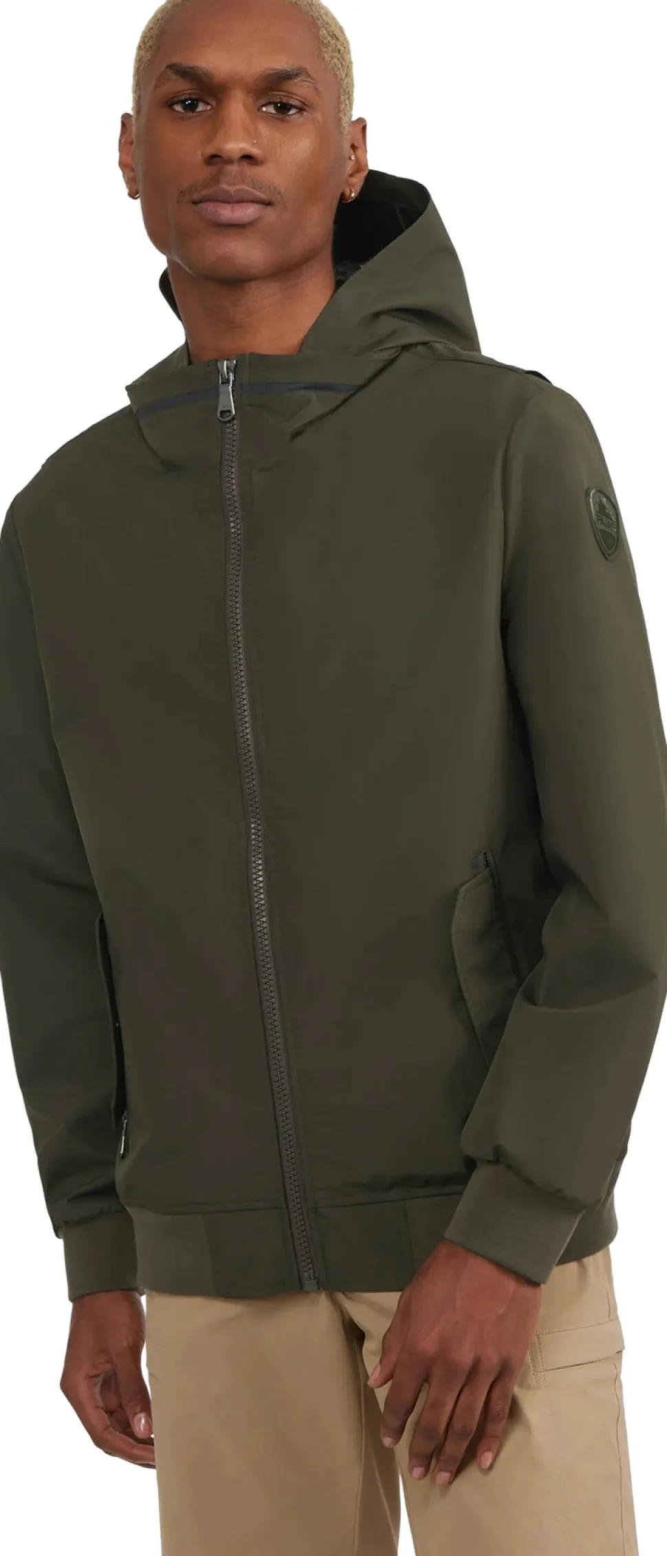 Riku Golf-Style Rain Jacket with Detachable Hood - Men's