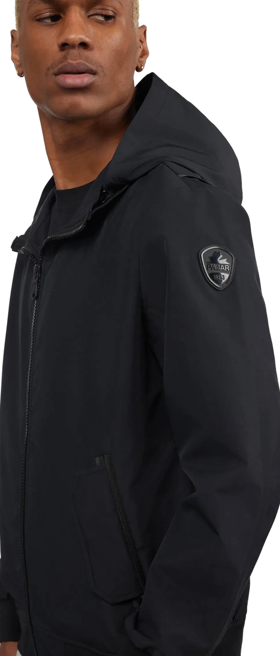 Riku Golf-Style Rain Jacket with Detachable Hood - Men's