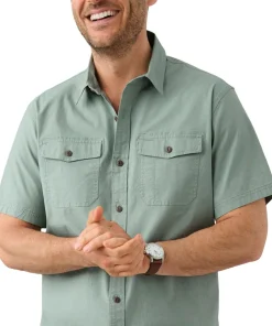 Riverton Ripstop Traditional Untucked Fit Short Sleeve Shirt - Men's