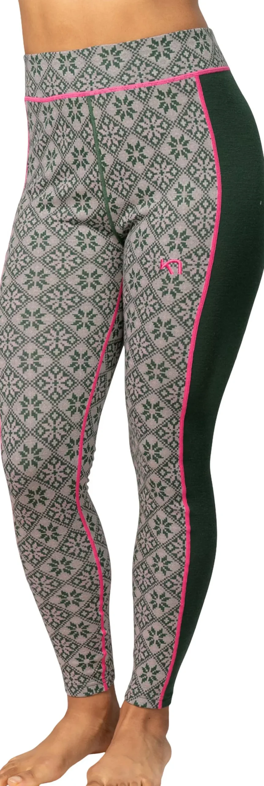 Rose Wool High Waist Base Layer Pants - Women's