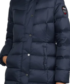 Roxy Quilted Puffer Coat with Detachable Fur Trim - Women's