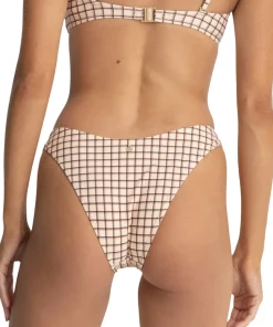 Rumi Check Hi-Cut Bikini Bottom - Women's