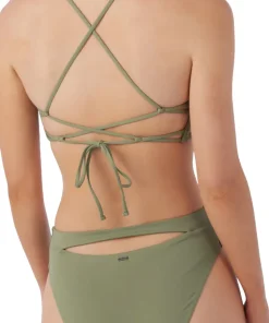 Saltwater Solids Max Solid High Rise Bikini Bottom - Women's