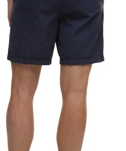 Seersucker Relaxed Shorts - Men's
