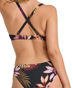 Semi-High Waist Front Twist Bikini Bottom - Women's