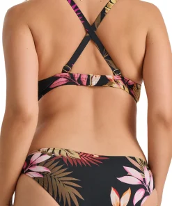 Semi-High Waist Front Twist Bikini Bottom - Women's
