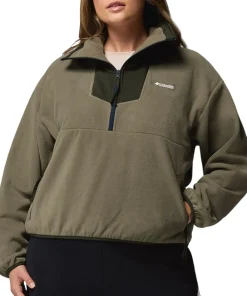 Sequoia Grove Plus Size Half Zip Fleece Pullover - Women's