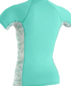 Side Print S/S Rash Guard Tee - Women's