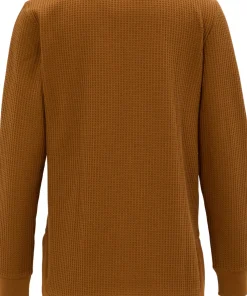 Signature Brushed-Back Waffle Boat Neck Sweatshirt - Women's