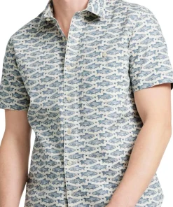 Signature Vacationland Slim Fit Short Sleeve Shirt - Men's