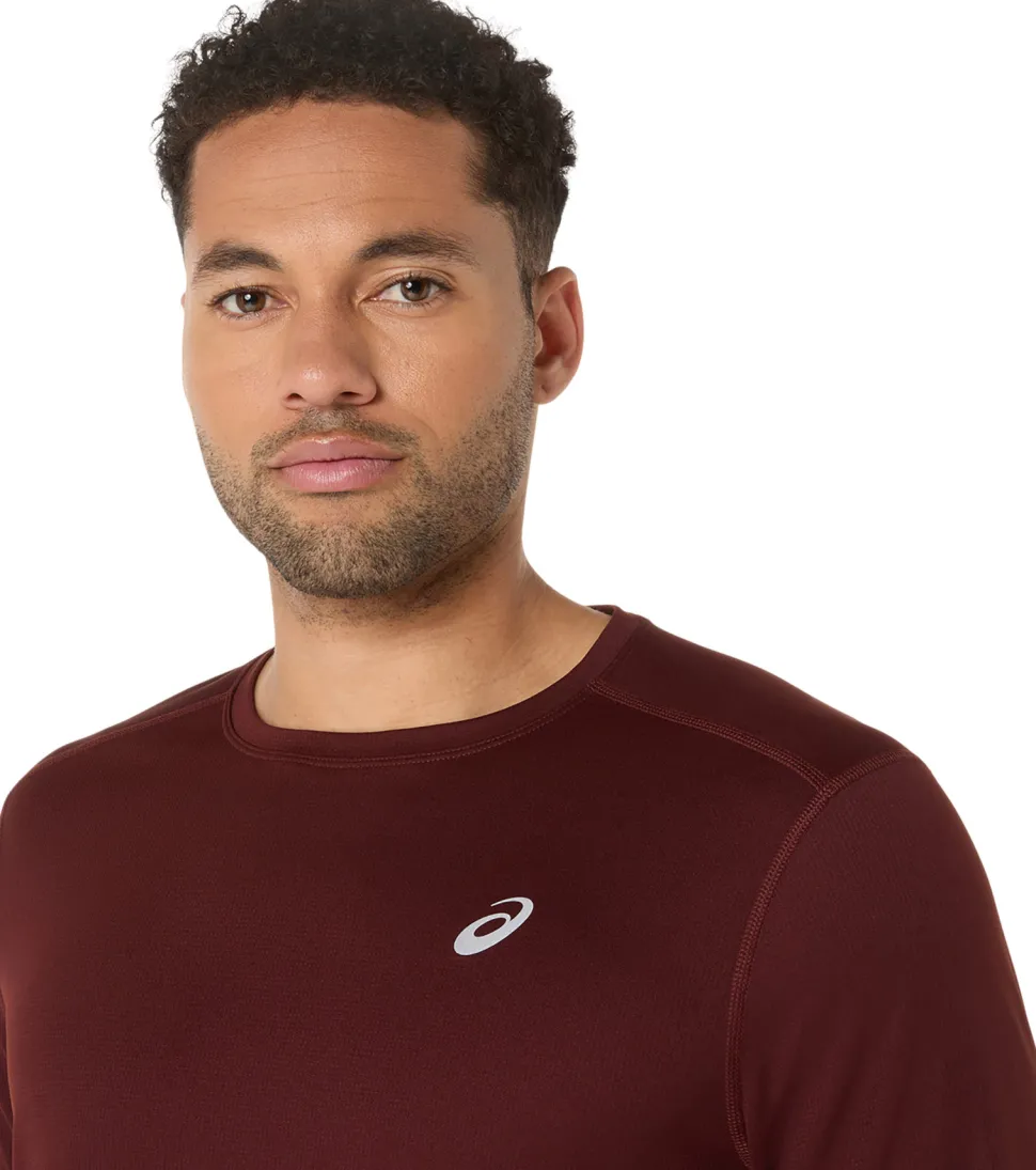 Silver Long Sleeve Running Top - Men's