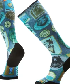 Ski Explorer Targeted Cushion Print Over The Calf Socks - Men's