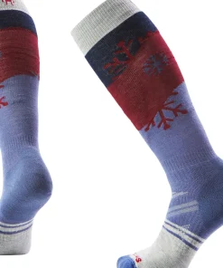 Ski Snowpocalypse Pattern OTC Socks - Women's